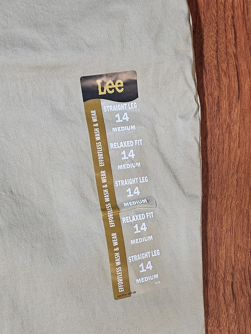 Lee Women's Khaki Straight Fit Chino Pants - 14 Medium - Picture 5 of 9